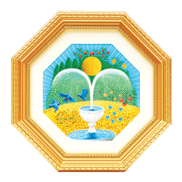 ミニ風水絵画「トイレ用ミニ風水画金運の泉」を飾るべき？