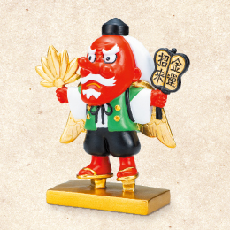 【金運大天狗】両手のうちわで金運大旋風！