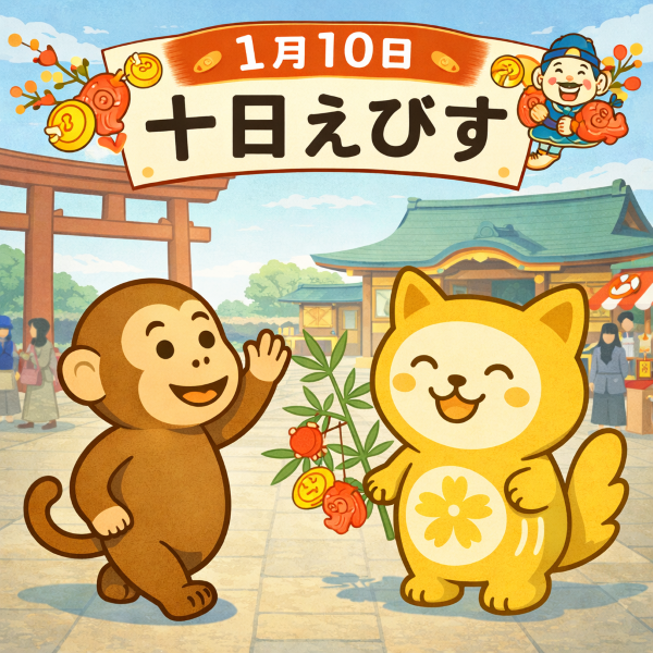 1月10日は「十日戎」 甲申 × 三碧木星で “動かした分だけ金運が巡る日”